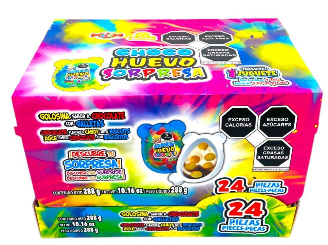 CHOCO HUEVO SORPRESA 24 PIEZAS