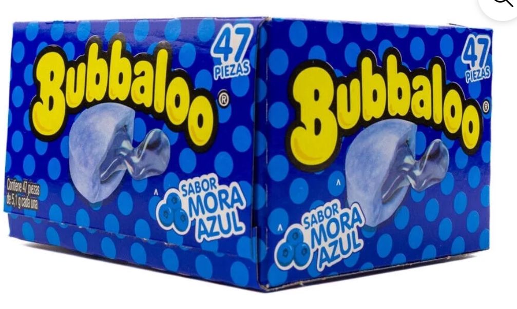 BUBBALOO SABOR MORA AZUL (47 PCS)