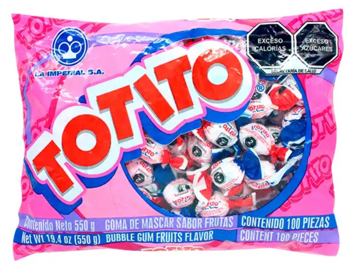 Totito Rico TOTITO SABOR FRUTAS (100PCS) – Las delicias Mexicanas 1