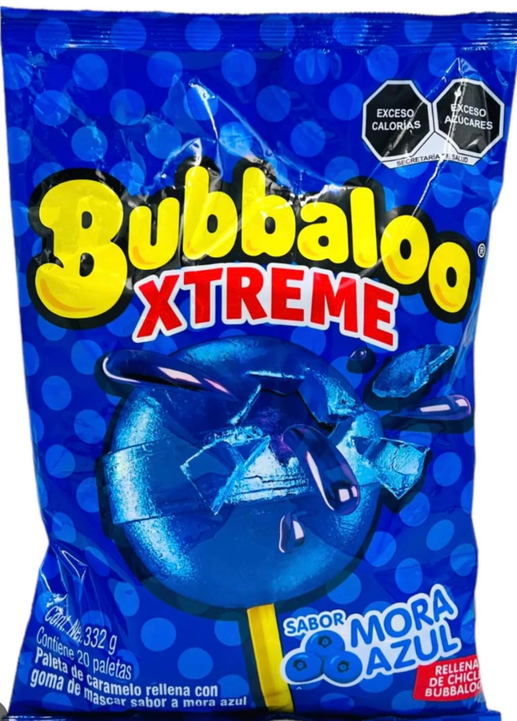 BUBBALOO XTREME MORA AZUL (20PCS)