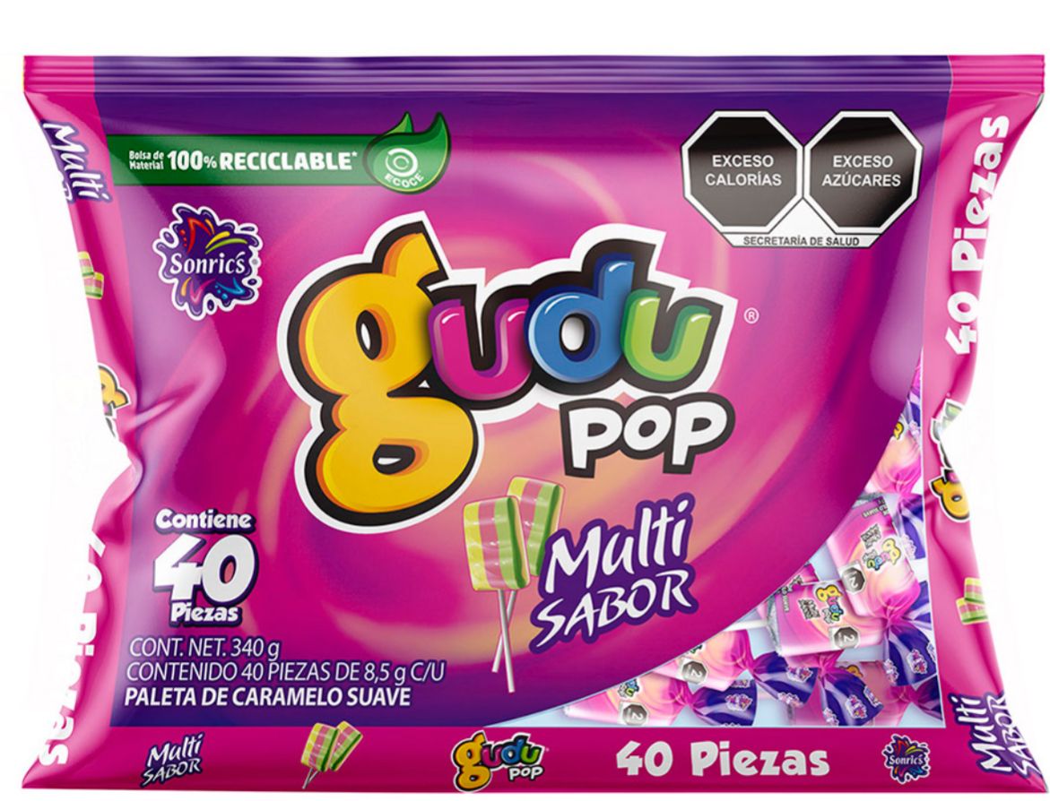 GUDU POP MULTI SABORES 40 PC