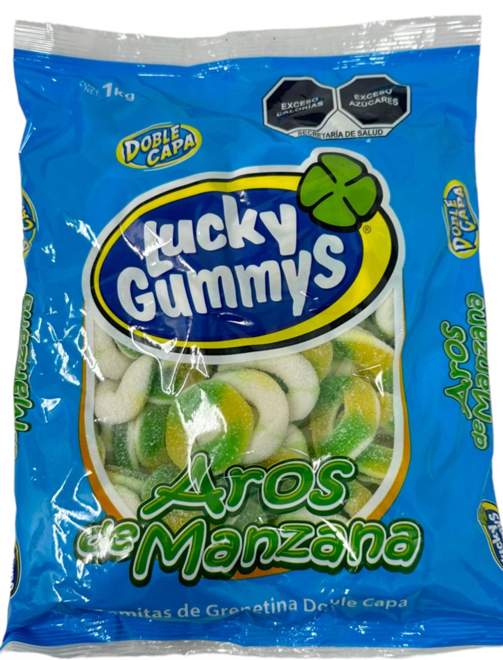 LUCKY GUMMYS AROS DE MANZANA (1KILO)