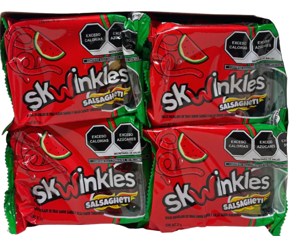 LUCAS SKWINKLES SALSAGHETI (12PCS) WATERMELON/SANDIA