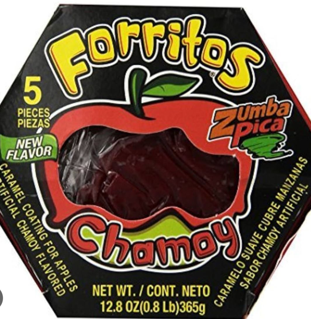 FORRITOS PASTA PARA MANZANA SABOR CHAMOY 5PCS