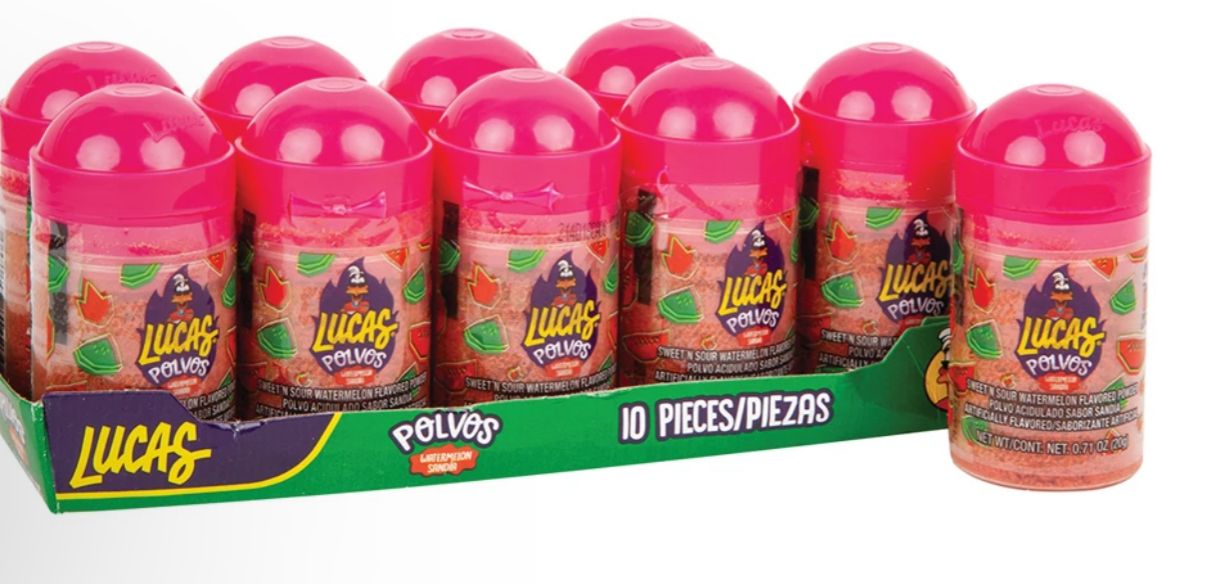 LUCAS POLVOS SANDIA (10PCS)