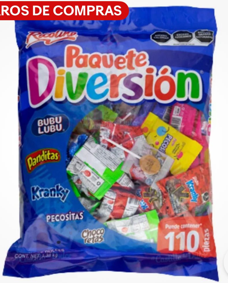PAQUETE DIVERSION (110 PCS)