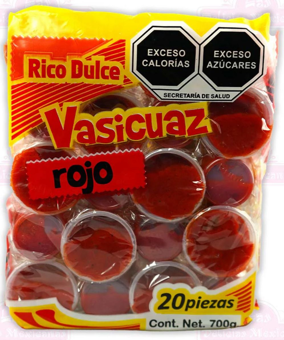 VASO ROJO CUAZ (20PCS)