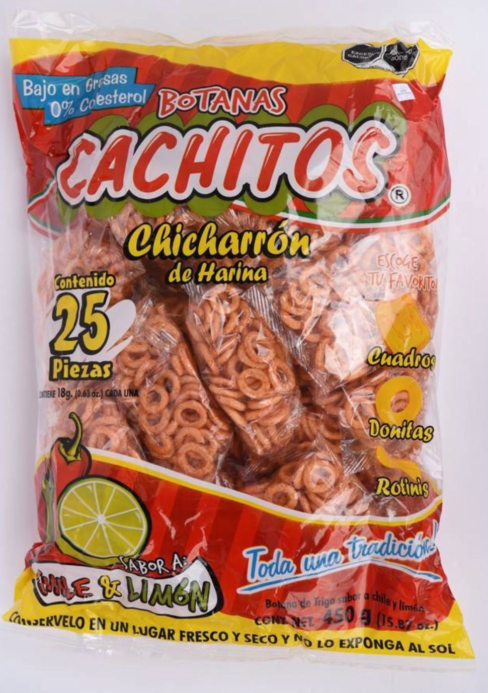 CACHITOS CHICHARRON DE HARINA DONITAS CHILE (25PCS)