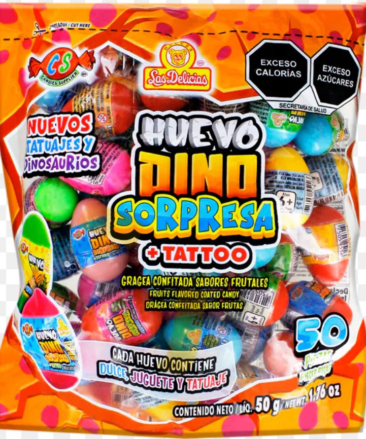 HUEVO DINO SORPRESA + TATTOO