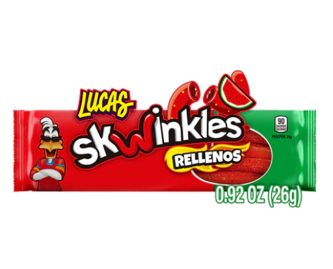 LUCAS SKWINKLES RELLENOS WATERMELON/SANDIA(12PCS)