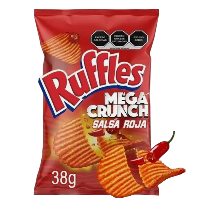 RUFFLES MEGA CRUNCH SALSA ROJA